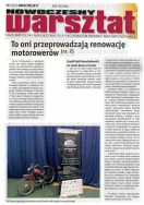 O "TORUŃSKIEJ SAMOCHODÓWCE" NAPISAŁ OGÓLNOPOLSKI MIESIĘCZNIK DLA FACHOWCÓW BRANŻY MOTORYZACYJNEJ - "NOWOCZESNY WARSZTAT"