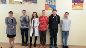 Aktorzy ze swoją wychowawczynią