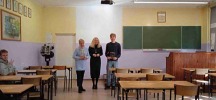 Przed pierwszymi zajęciami u p. Alicji Gliwińskiej